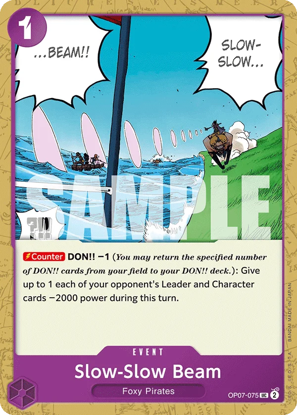 Slow-Slow Beam OP07-075 – One Piece Card Game Event