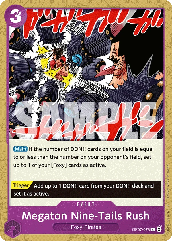 Megaton Nine-Tails Rush OP07-078 – One Piece Card Game Event