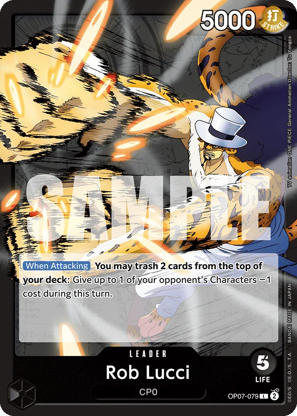 Rob Lucci OP07-079 – One Piece Card Game Leader