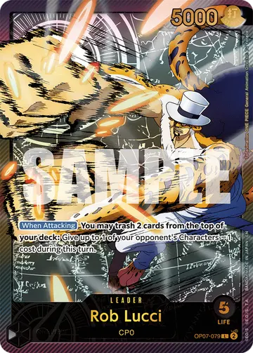 Rob Lucci OP07-079 (Alternate art)