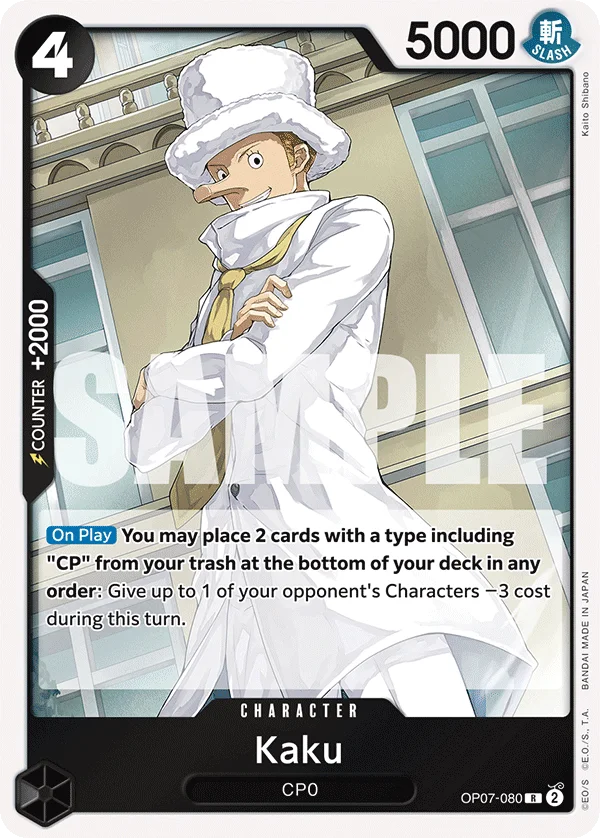 Kaku OP07-080 – One Piece Card Game Character