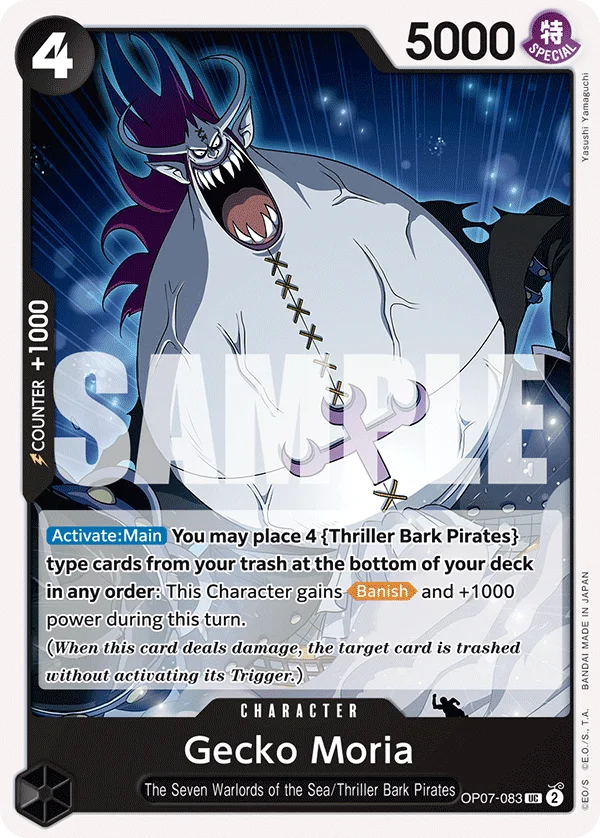 Gecko Moria OP07-083 – One Piece Card Game Character