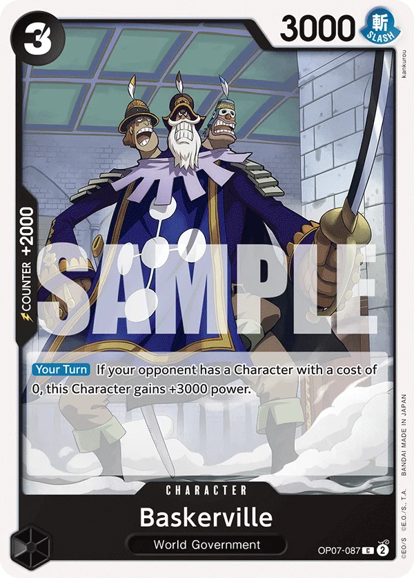 Baskerville OP07-087 – One Piece Card Game Character