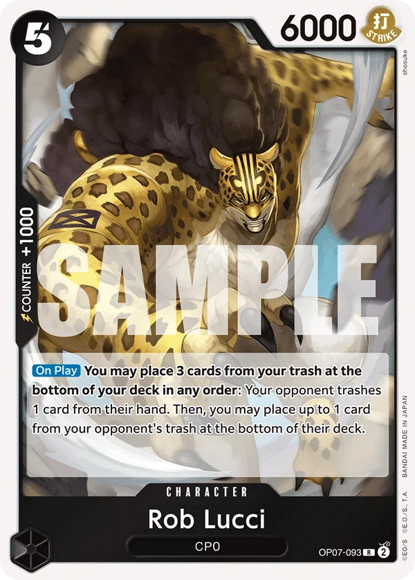 Rob Lucci OP07-093 – One Piece Card Game Character