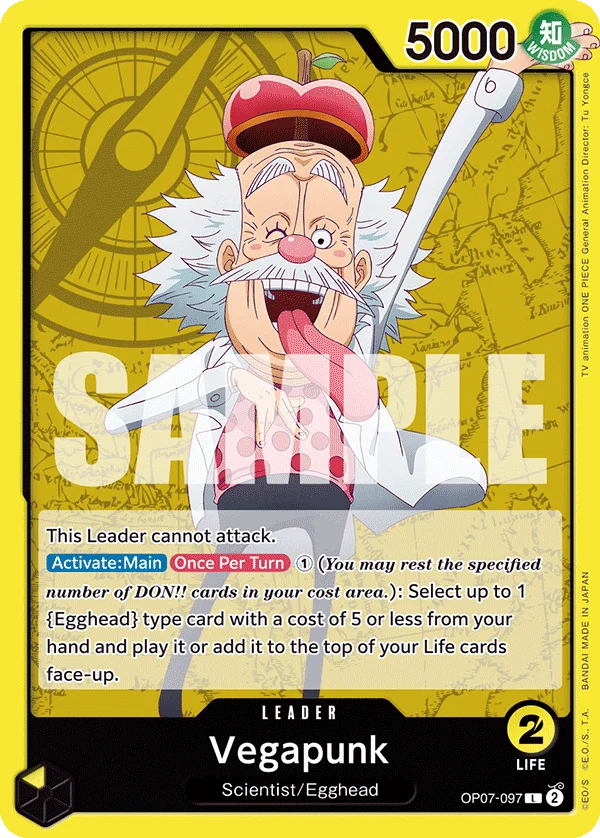 Vegapunk OP07-097 – One Piece Card Game Leader