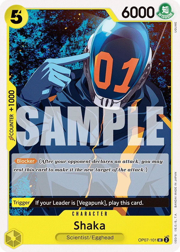 Shaka OP07-101 – One Piece Card Game Character