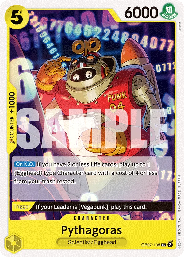 Pythagoras OP07-105 – One Piece Card Game Character