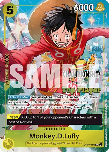 Monkey.D.Luffy OP07-109 (Alternate art)