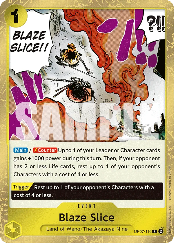 Blaze Slice OP07-116 – One Piece Card Game Event
