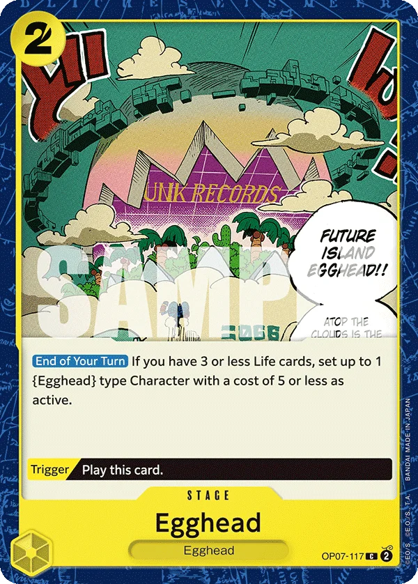 Egghead OP07-117 – One Piece Card Game Stage