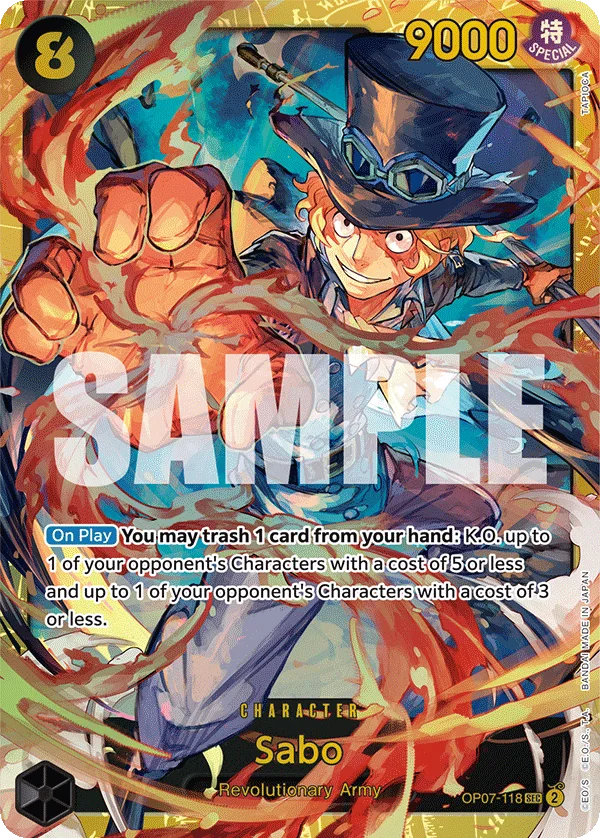 Sabo OP07-118 – One Piece Card Game Character