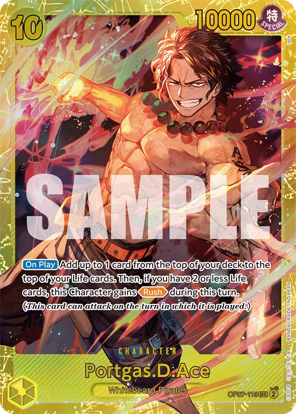 Portgas.D.Ace OP07-119 – One Piece Card Game Character