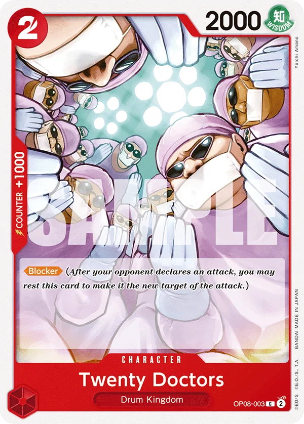 Twenty Doctors OP08-003 – One Piece Card Game Character