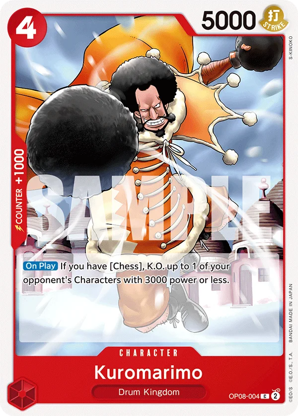 Kuromarimo OP08-004 – One Piece Card Game Character