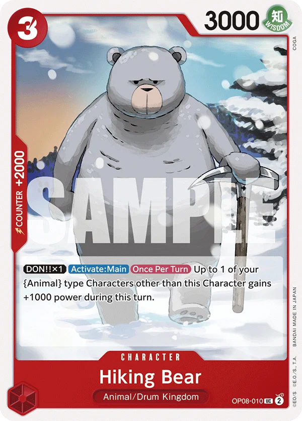 Hiking Bear OP08-010 – One Piece Card Game Character