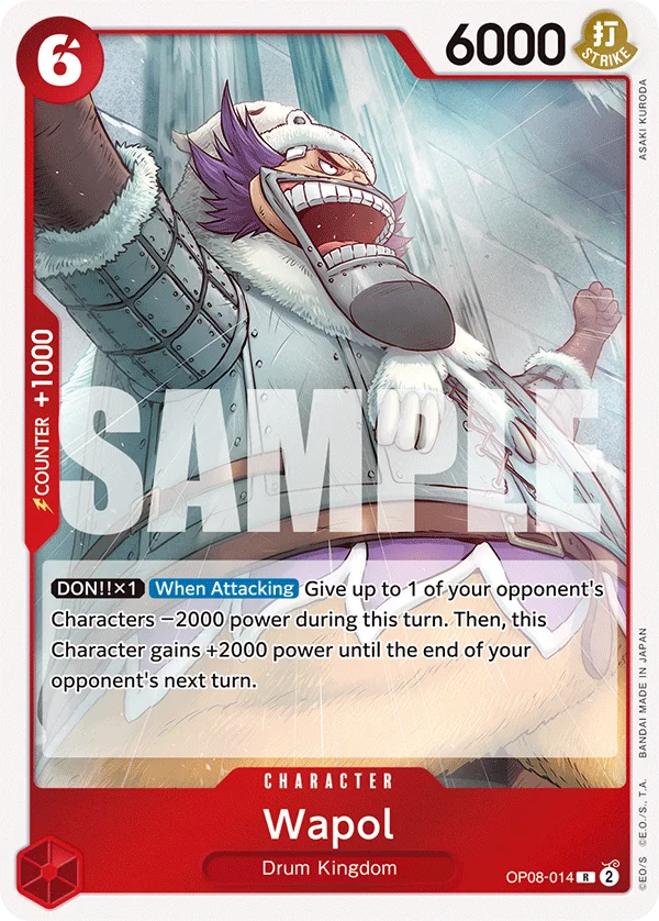 Wapol OP08-014 – One Piece Card Game Character