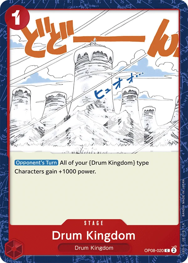 Drum Kingdom OP08-020 – One Piece Card Game Stage