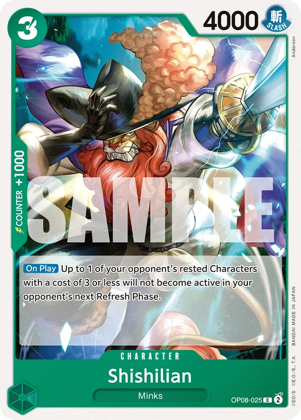 Shishilian OP08-025 – One Piece Card Game Character