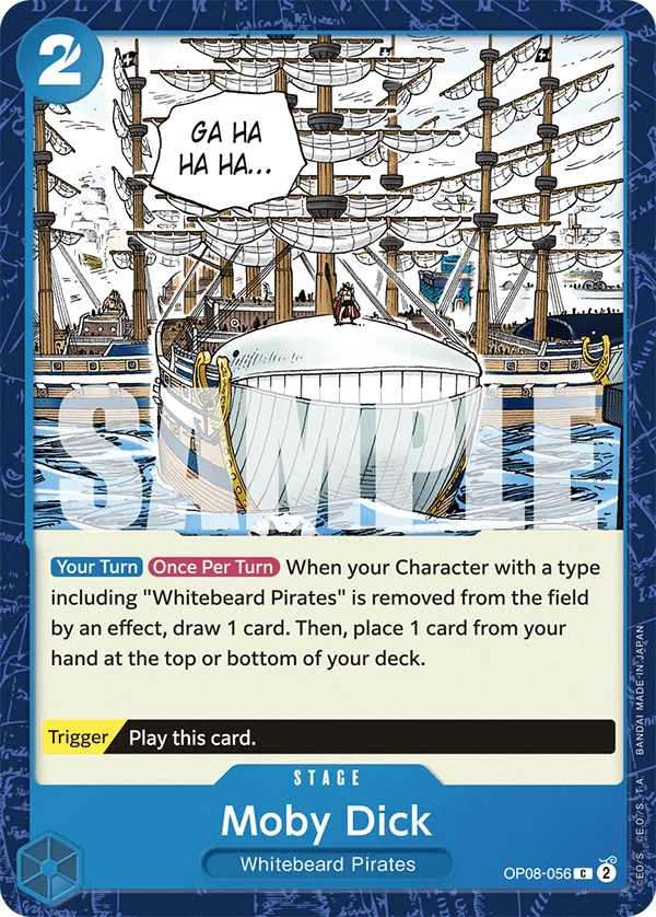 Moby Dick OP08-056 – One Piece Card Game Stage