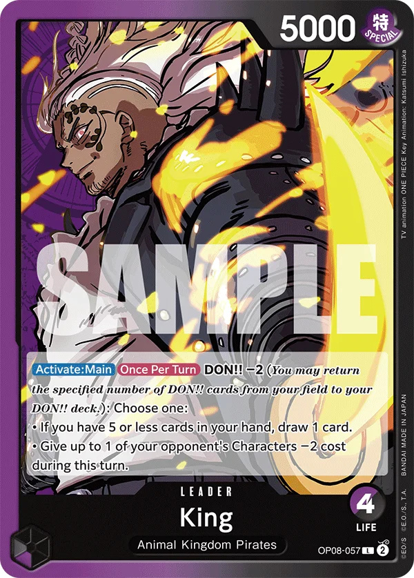 King OP08-057 – One Piece Card Game Leader