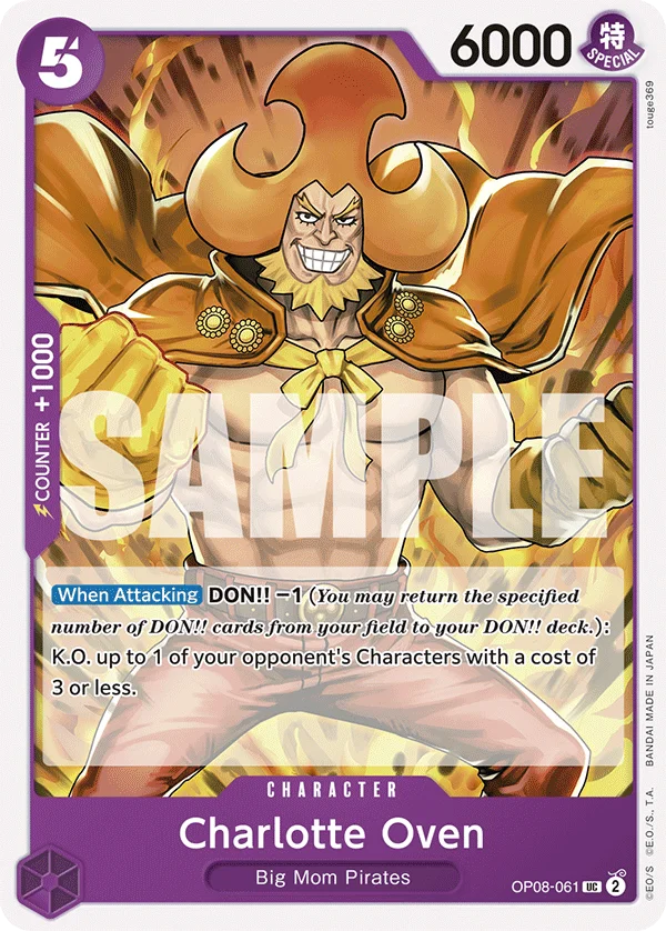 Charlotte Oven OP08-061 – One Piece Card Game Character