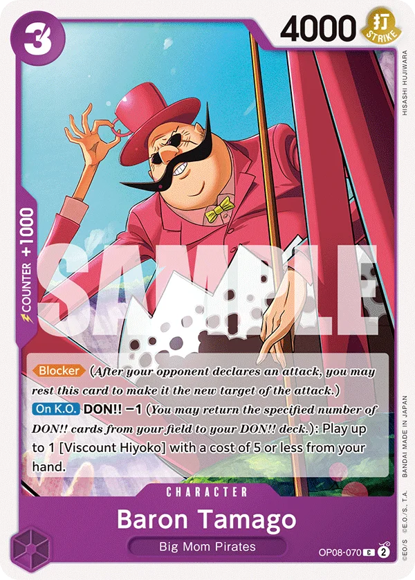 Baron Tamago OP08-070 – One Piece Card Game Character