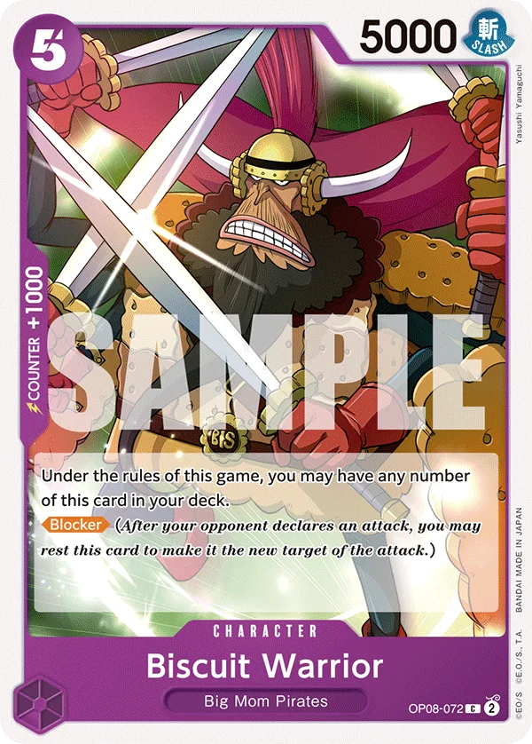 Biscuit Warrior OP08-072 – One Piece Card Game Character