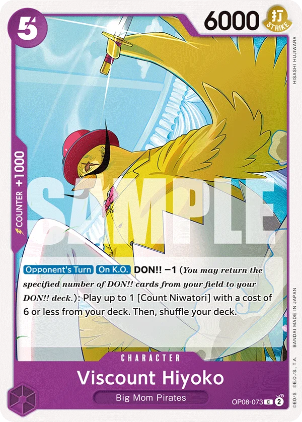 Viscount Hiyoko OP08-073 – One Piece Card Game Character