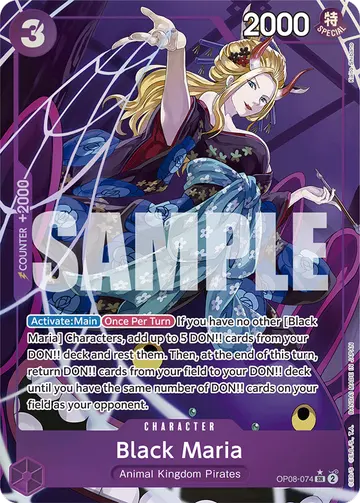 Black Maria OP08-074 (Alternate art)