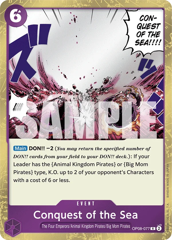 Conquest of the Sea OP08-077 – One Piece Card Game Event