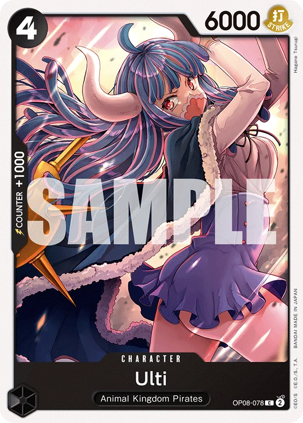 Ulti OP08-078 – One Piece Card Game Character