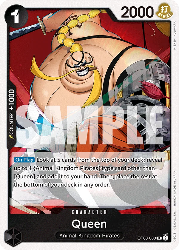 Queen OP08-080 – One Piece Card Game Character