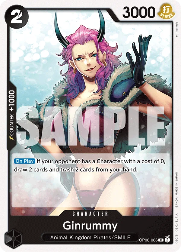 Ginrummy OP08-086 – One Piece Card Game Character