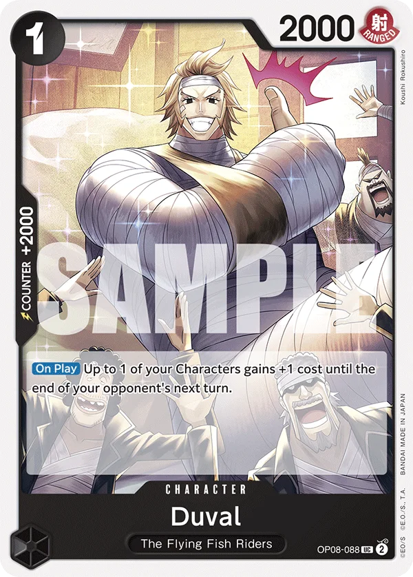 Duval OP08-088 – One Piece Card Game Character