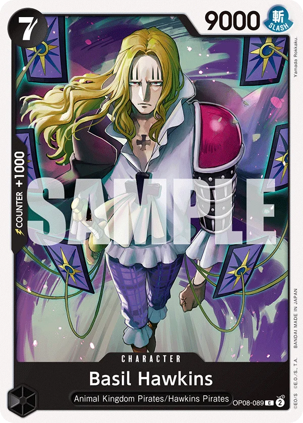 Basil Hawkins OP08-089 – One Piece Card Game Character