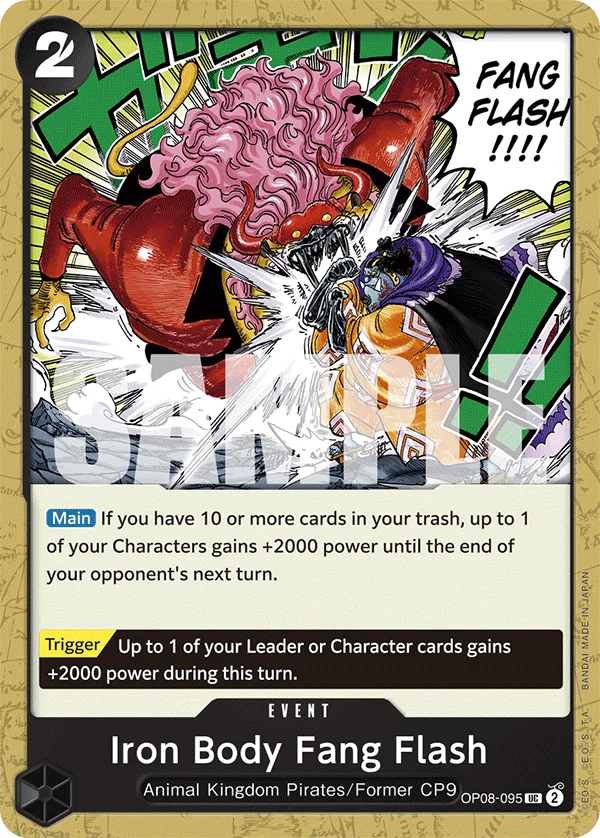 Iron Body Fang Flash OP08-095 – One Piece Card Game Event