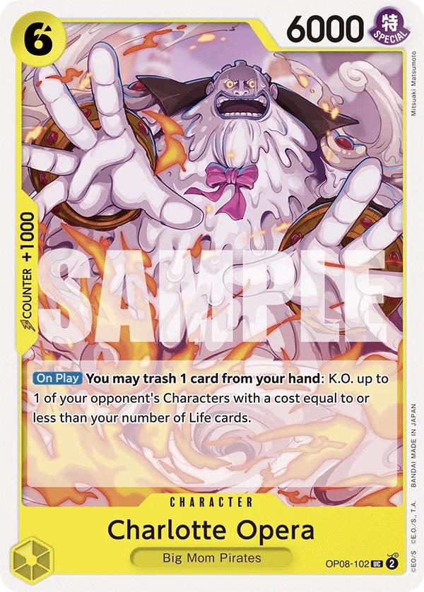 Charlotte Opera OP08-102 – One Piece Card Game Character