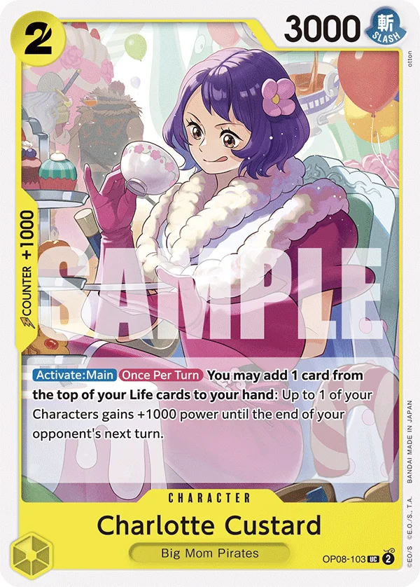 Charlotte Custard OP08-103 – One Piece Card Game Character
