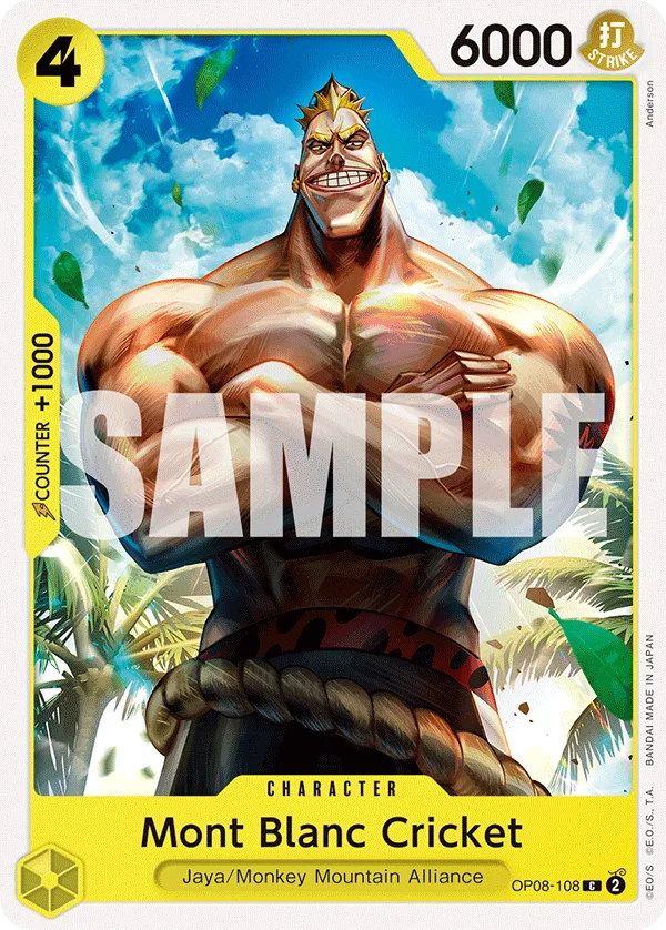 Mont Blanc Cricket OP08-108 – One Piece Card Game Character