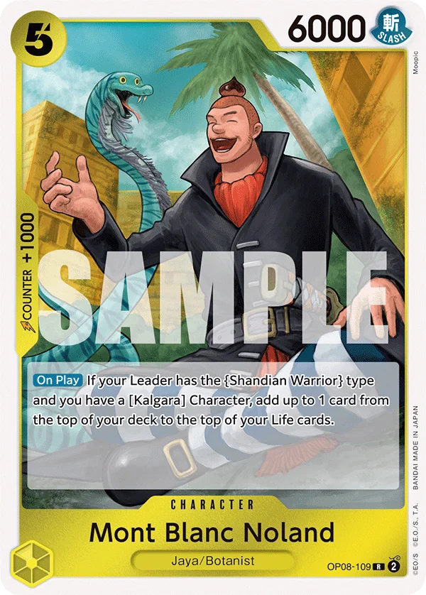 Mont Blanc Noland OP08-109 – One Piece Card Game Character
