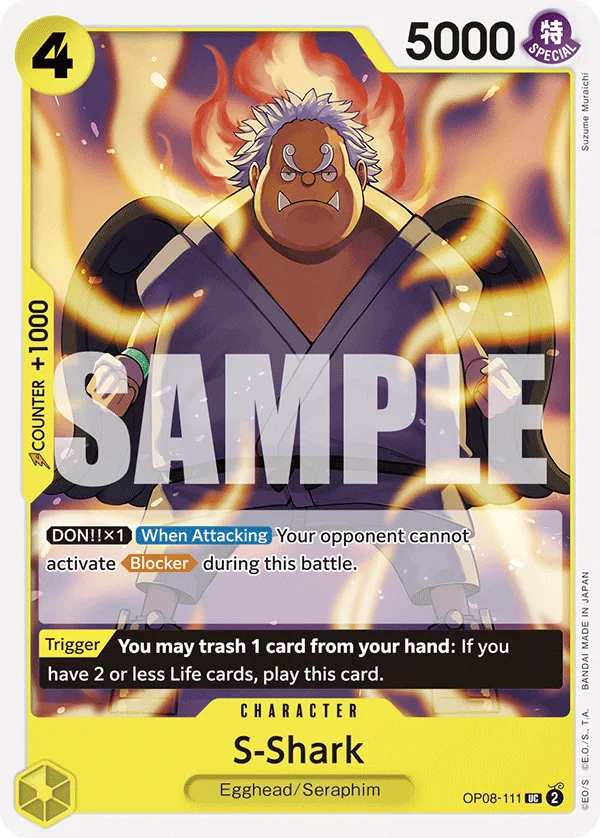 S-Shark OP08-111 – One Piece Card Game Character