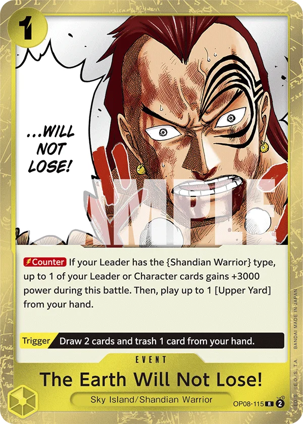The Earth Will Not Lose! OP08-115 – One Piece Card Game Event