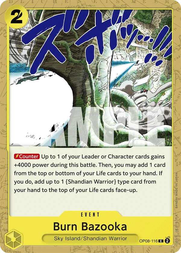 Burn Bazooka OP08-116 – One Piece Card Game Event