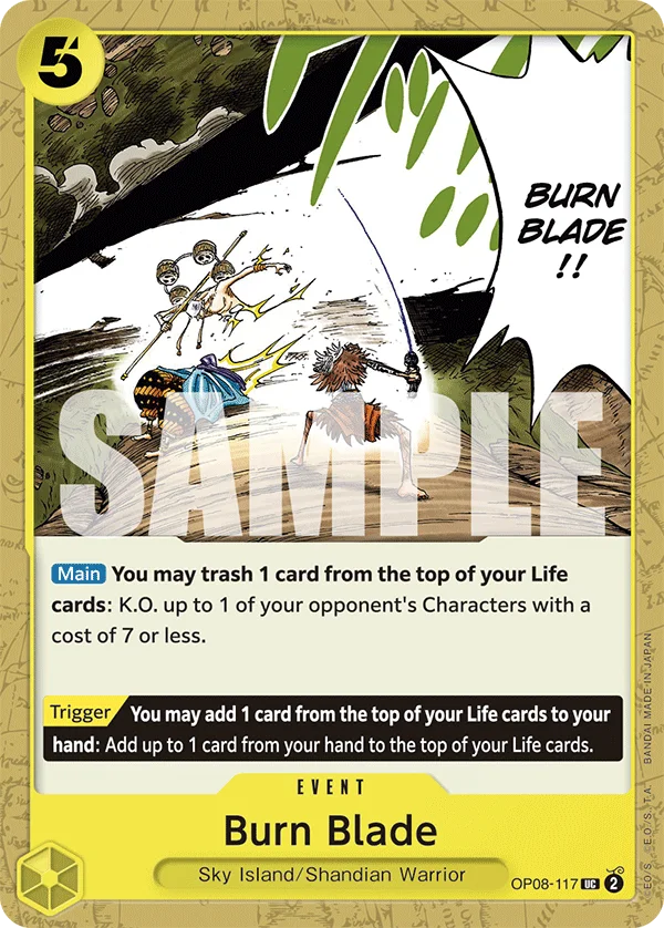 Burn Blade OP08-117 – One Piece Card Game Event