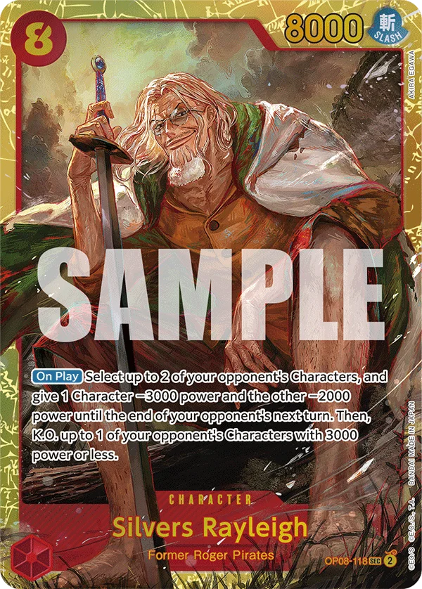 Silvers Rayleigh OP08-118 – One Piece Card Game Character