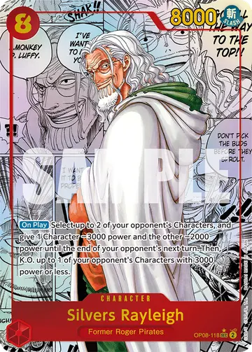 Silvers Rayleigh OP08-118 (Alternate art)