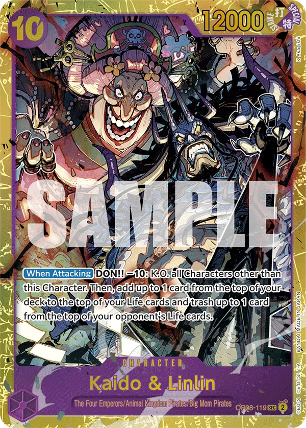 Kaido & Linlin OP08-119 – One Piece Card Game Character