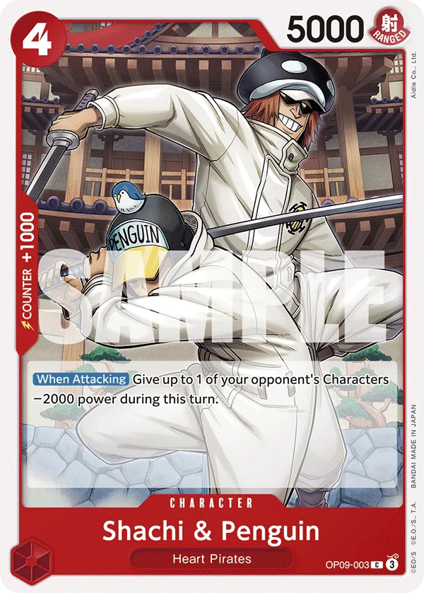 Shachi & Penguin OP09-003 – One Piece Card Game Character
