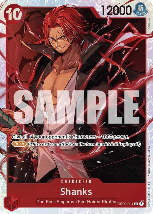 Shanks OP09-004 – One Piece Card Game Character