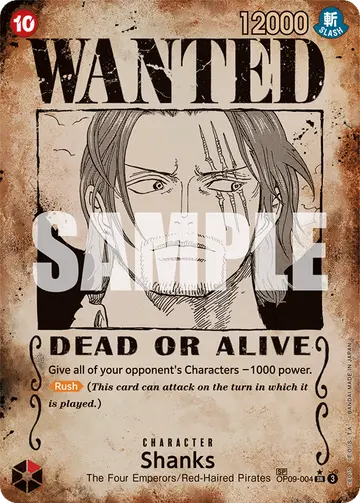 Shanks OP09-004 (Alternate art)